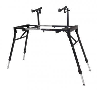 PROEL EL260 Keyboard állvány kétszintes 76-88 billentyűs hangszerekhez fekete, max: 120 kg