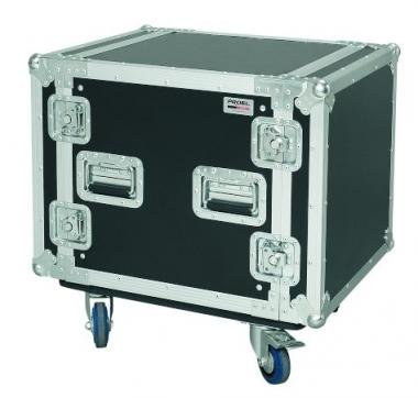 PROEL CR210BLKMW Rack doboz 10U, gurulós, mé:450mm, 19