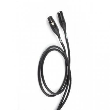 PROEL BRV250LU5BK Mikrofonkábel, 5 m fekete, XLR 3P csatlakozók, rugalmas PVC bevonat