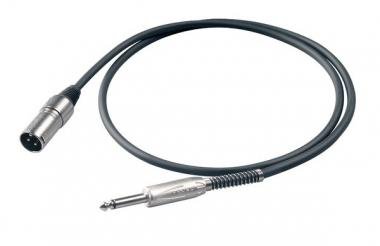 Proel Asymetrický kabel 6m, 6,3mm mono jack a XLR 3MVPRO