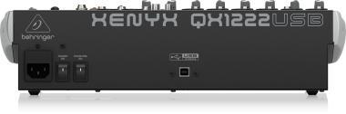 Behringer QX1222USB keverő, analóg, 16 bemenet, 2/2-bus, mikrofon-előerősítő, kompresszor, EQ, USB