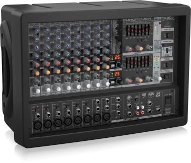 Behringer PMP1680S keverő, 1600W-os, 10 csatorna, Multi-FX processzor, FBQ visszacsatolás-érzékelő rendszer
