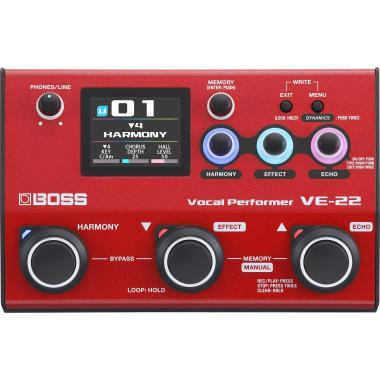BOSS efektový procesor pro zpěv, LCD displej, 99 pamětí, vestavěný looper