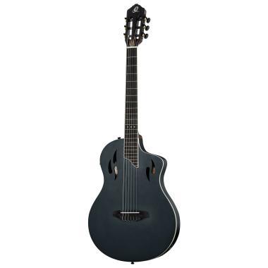 Ortega RTPSTD-SBK ORTEGA RTPSTD-SBK TourPlayer DeLuxe nylon húros gitár 6 húros - lucfekete + tok