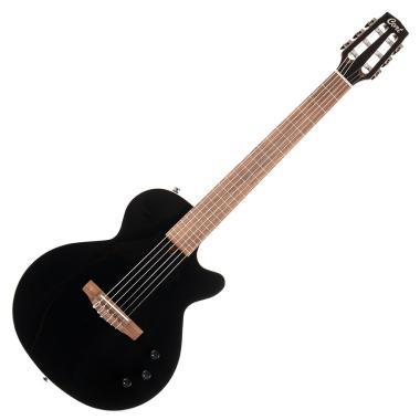 Cort Co-Sunset Nylectric II-BK with bag Elektro-klasszikus gitár