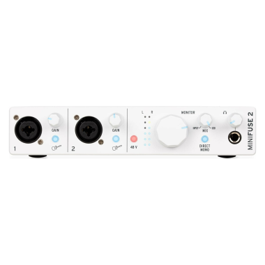 Arturia MiniFuse 2 White, audio interface, 2 vstupy, USB-C, nízká latence