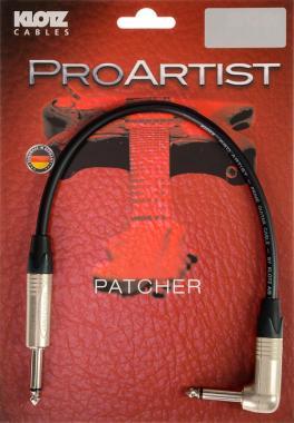 Klotz PRO ARTIST aszimmetrikus pro patch kábel nikkel csatlakozóval - Neutrik - 0,2m