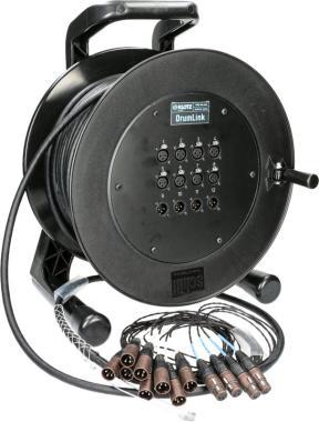 Klotz DrumLink 8/4 - 8x XLR 3p mama/papa + 4x XLR 3p papa/mama 12-cs. analóg csoportkábel dob - 40m