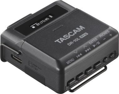 Tascam TM-DR10LPRO Tascam DR-10L Pro, 32bit float rögzítő, tartozék csíptetős mikrofonnal, SDXC rögzítés, opcionális BT