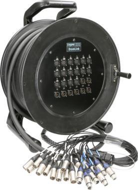 Klotz DrumLink 16/8 - 16x XLR 3p, 8x XLR 3p, 25m, analogový