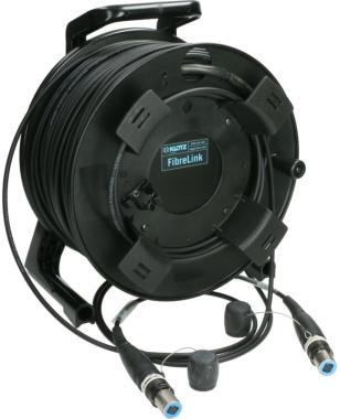 Klotz opticalCON QUAD csatlakozó kábel kábeldobon FiberLink - single-mode OS2 - 100m