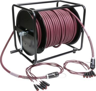 Klotz flexibilis RamCAT 5 csatornás multicore hálózati dob CAT5e (S/UTP) / etherCON - etherCON - 75m