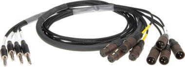 Klotz ISR insert kabel - 4x TRS, 4x XLR 3p, 3m