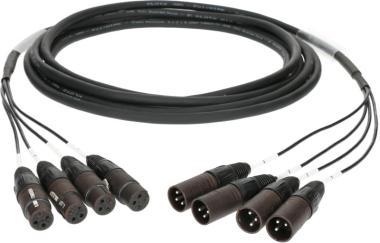 Klotz 4-cs. analóg loom - szimmetrikus 4 x XLR 3p mama - 4 x XLR 3p papa - 3m