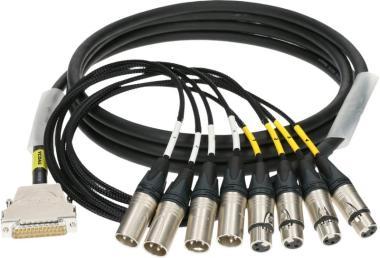 Klotz YAMAHA D-Sub 25p papa - 4/4 XLR 3p mama/papa 8 csatornás digitális loom - be/ki - 10m