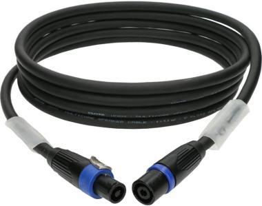 Klotz 4 x 4,0 mm² hangfalkábel PVC speakON 4p mama/papa fém burkolattal - 20m