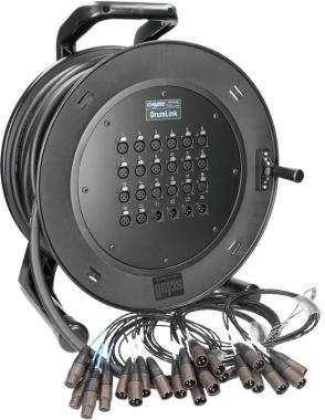 Klotz DrumLink 20/4 - 20x XLR 3p mama/papa + 4x XLR 3p papa/mama 24-cs - analóg dob - 40m