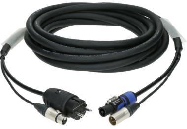 Klotz hybridní kabel 3G1.5 XLR 3p + Schuko => powerCON - 3m