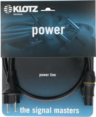 Klotz napájecí kabel 3G 1,5 mm² Schuko - PowerTwist TR1 - 3m