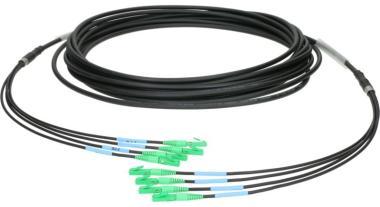 Klotz 4x LC/APC - 4x LC/APC breakout patch kábel FiberLink - single-mode OS2 - 75m