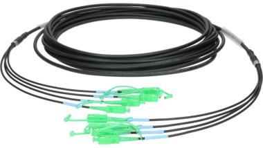 Klotz 4x SC/APC - 4x SC/APC breakout patch kábel FiberLink - single-mode OS2 - 30m