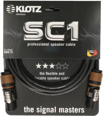 Klotz IM kabel 2 x 1,5 mm² speakON 2p, PVC, 5m