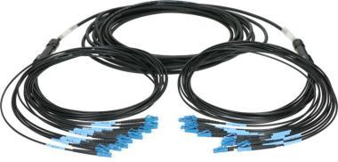 Klotz optický kabel 12x LC/UPC na 12x LC/UPC, single-mode OS2, 50m