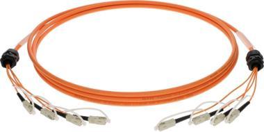 Klotz optický kabel 4x SC breakout, multimódový, 50m