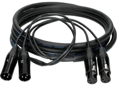 Klotz skupinový kabel 2 x XLR 3p, univerzální, 10m, černý