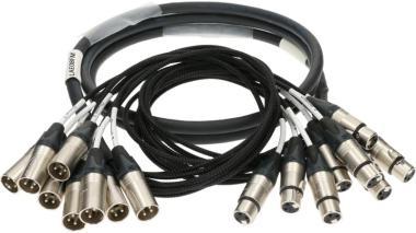 Klotz 8-cs. digitális csoportkábel - AES/EBU 8 x XLR 3p mama - 8 x XLR 3p papa - 3m