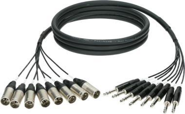 Klotz 8-cs. analóg loom - szimmetrikus 8 x XLR 3p papa - 8 x TRS Klotz csatlakozók - 5m