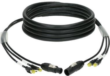 Klotz CAT7 és táp 3G2,5 hibrid kábel 2 x RJ45 + powerCON TRUE1 - 20m