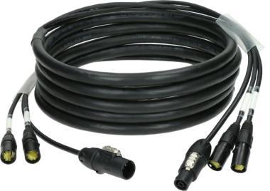 Klotz CAT7 és táp 3G2,5 hibrid kábel 2 x etherCON + powerCON TRUE1 - 25m