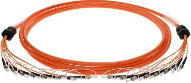 Klotz optický kabel 8x ST, multimódový, 50/125 OM3, 100m