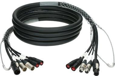 Klotz CAT5e és audió és táp 3G2.5 hibrid kábel 2 x etherCON + 2 x XLR 3p + powerCON TRUE1 - 60m