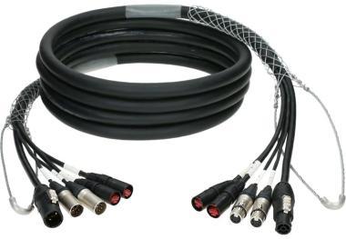 Klotz CAT5e és DMX és táp 3G2.5 hibrid kábel 2 x etherCON + 2 x XLR 5p + powerCON TRUE1 - 90m