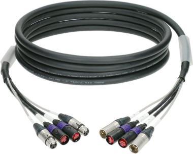 Klotz hybridní kabel CAT5e - 2 x etherCON, 2 x XLR 3p, 10m