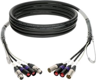 Klotz hybridní kabel CAT5e - 2 x etherCON, 2 x XLR 3p, 100m