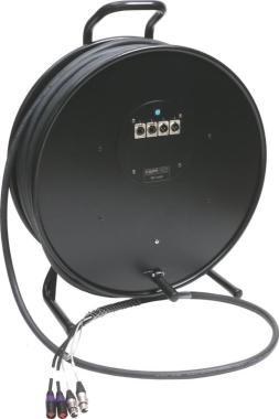 Klotz CAT5e és audió hibrid kábeldob 2 x etherCON + 2 x XLR 3p - 95m