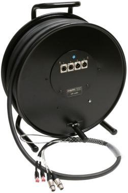 Klotz CAT5e és audió hibrid kábeldob 2 x RJ45 => etherCON + 2 x XLR 3p - 40m