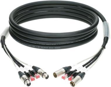Klotz hybridní kabel CAT5e a audio 2 x RJ45 + 2 x XLR 3p - 10m