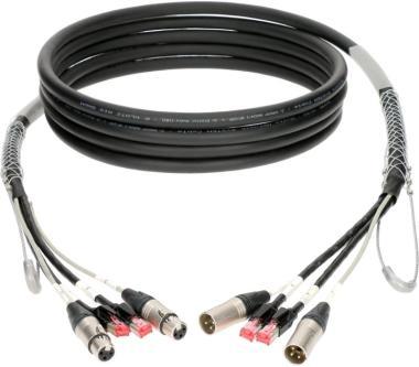 Klotz hybridní kabel CAT5e a audio 2 x RJ45 + 2 x XLR 3p - 90m
