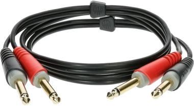Klotz aszimmetrikus sztereó ikerkábel Jack csatlakozóval - 6m