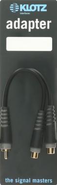 Klotz RCA - 2x RCA aljzat Y adapter - mono - 0,2m
