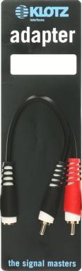 Klotz Y adaptér 3,5 mm TRS na 2x RCA, krátký - 0,2m