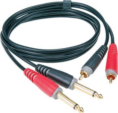 Klotz kabel Jack-RCA, asymetrický, 6m