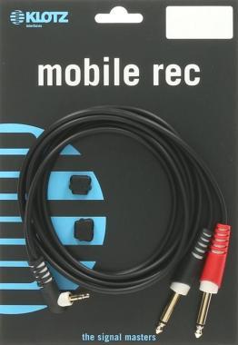 Klotz TRS 3,5 mm, pipa - 2x TS 6,35 mm Y-kábel - könnyű - 3m