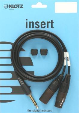 Klotz Y kabel TRS 6,35 mm na 2 x XLR 3p, 2m