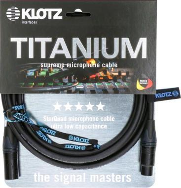 Klotz TITANIUM StarQuad mikrofonkábel Neutrik XLR arany érintkezőkkel - 5m