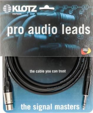Klotz pro analóg audiokábel - szimmetrikus Klotz XLR-rel szimmetrikus jack dugóhoz - 7,5m